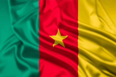 Kamerun Cumhuriyeti Bayrağı, Dalgalanma Efektiyle