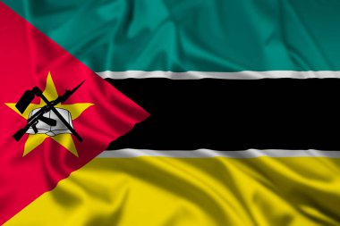 Mozambik Cumhuriyeti Bayrağı, bir dalgalanma etkisi ile