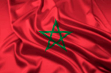 Fas Krallığının Bayrağı, Bir Dalgalanma Efektiyle