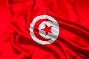 Tunus Cumhuriyeti Bayrağı, bir dalgalanma etkisi ile