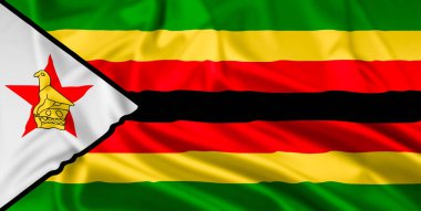Zimbabve Cumhuriyeti Bayrağı, bir dalgalanma etkisi ile