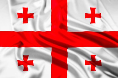 Gürcistan Bayrağı, Dalgalanma Efektiyle