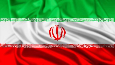 İran İslam Cumhuriyeti Bayrağı, bir dalgalanma etkisi ile