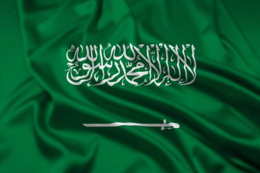 Suudi Arabistan Krallığı Bayrağı, bir dalgalanma etkisi ile