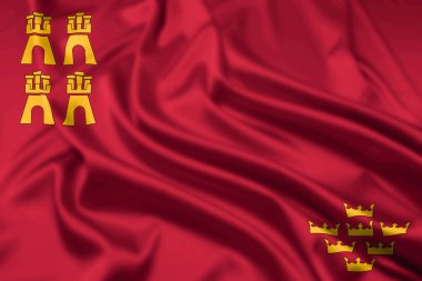 İspanya 'nın özerk topluluklarından biri olan Murcia Bölgesi Bayrağı dalgalanma etkisi yarattı.