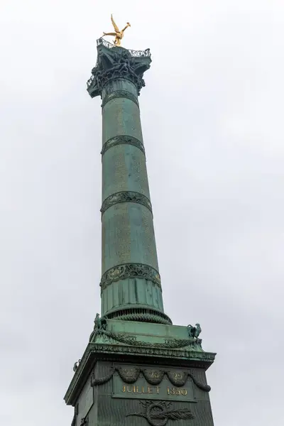 stock image Paris, April 19th 2024:- A view of the July Colum in the Place de la Bastille, location of the famous prison
