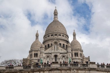 Paris, France, Apirl 20th 2024:- A view of the Sacre-Coeur or the Sacred Heart located on Montmartre in Paris clipart