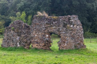 The Ruins of Waverley Abbey, located near Farnham, Surrey UK. This was the first Cistercian Abbey in England clipart