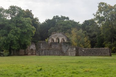 The Ruins of Waverley Abbey, located near Farnham, Surrey UK. This was the first Cistercian Abbey in England clipart