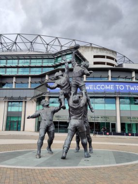 London, United Kingdom, 7th August 2024:- A view of Twickenham Stadium, the home of English Rugby Union clipart