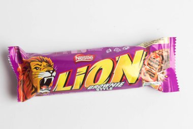 Londra, Birleşik Krallık, 24 Eylül 2024 - Aslan Brownie Style 'ın beyaz bir arka plan karşısındaki görüntüsü