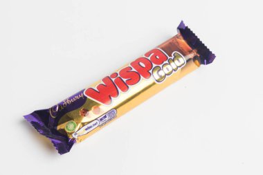 Londra, Birleşik Krallık, 30 Eylül 2024 Cadbury şekerleme Chomp manzarası, beyaz bir arka plan karşı