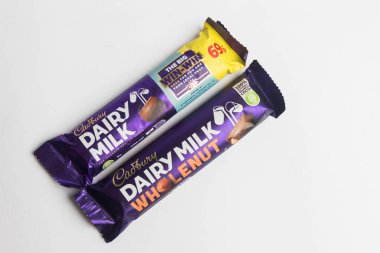 Londra, Birleşik Krallık, 30 Eylül 2024 Cadbury şekerleme Chomp manzarası, beyaz bir arka plan karşı