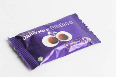 London, United Kingdom, 30th September 2024 A view of the Cadburys confectionary Chomp, against a white background clipart