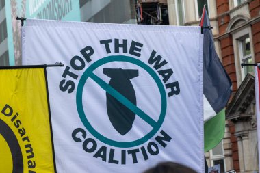 Londra, Birleşik Krallık, 9 Ağustos 2025 - Filistin yanlısı, Londra 'da Gazze' de Savaş Karşıtı Protesto, savaş koalisyonunu durdurun