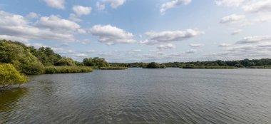 Fleet Pond Local Nature Reserve 'deki göl manzarası ve Özel Bilimsel İlgi Alanı