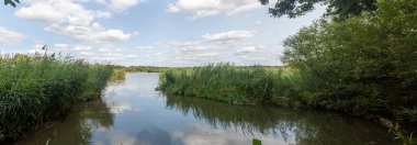 Fleet Pond Local Nature Reserve 'deki göl manzarası ve Özel Bilimsel İlgi Alanı