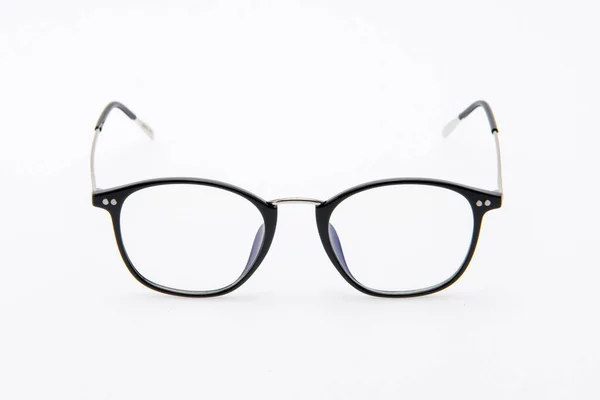 Mode Solglasögon Svart Ramar Vit Bakgrund — Stockfoto
