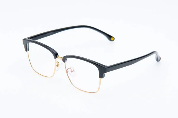 Moda Gözlükleri Beyaz Arkaplanda Iki Ton Çerçeve — Stok fotoğraf