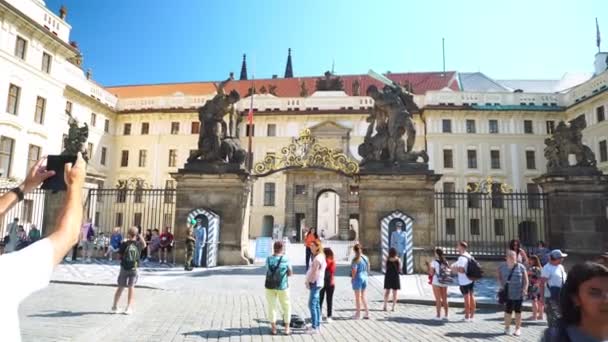 Prague République Tchèque Août 2022 Château Promenade Touristique Photo — Video