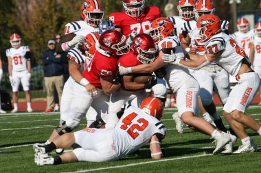 Washington Üniversitesi St. Louis Kampüsü 'nde Wash U (Ayılar), Carroll Üniversitesi' ne karşı. Wash U 35-23 kazandı. Francis Olympic Field, Amerikalı futbolcu..