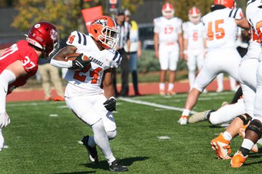 Wash U (Bears) - Francis Olympic Field, St. Louis, Missouri 'de Carroll Üniversitesi (Pioneers) maçı. 2023 yılının son gününde 35-23 kazanıyor. Amerikalı futbolcu / oyuncular