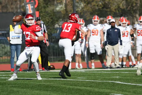 Wash U (Bears) - Francis Olympic Field, St. Louis, Missouri 'de Carroll Üniversitesi (Pioneers) maçı. 2023 yılının son gününde 35-23 kazanıyor. Amerikalı futbolcu / oyuncular