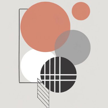 trendy geometric background with modern shapes and abstract forms