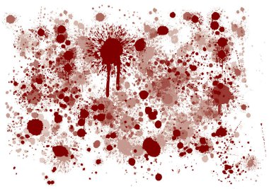 Blood splatters, drips, and smears. clipart