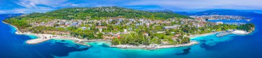 Hırvatistan, Split kenti, Dalmaçya bölgesinde mermer panorama od Adriyatik Sahili
