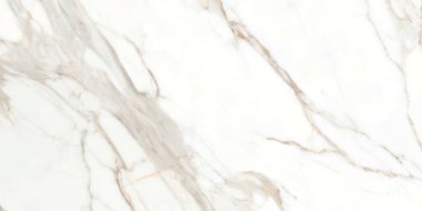 Kahverengi ve gri renk damarları olan soyut beyaz mermer, tasarım sanatı için doğal mermer, taş duvar dokusu arka planı.