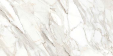 Kahverengi ve gri renk damarları olan soyut beyaz mermer, tasarım sanatı için doğal mermer, taş duvar dokusu arka planı.