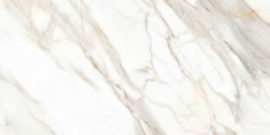 Kahverengi ve gri renk damarları olan soyut beyaz mermer, tasarım sanatı için doğal mermer, taş duvar dokusu arka planı.