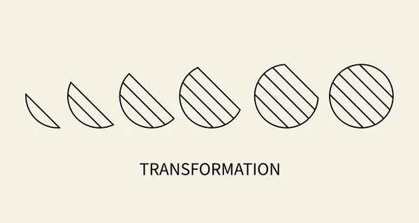 Logo Trasformazione Concetto Cambiamento Simbolo Evoluzione Icona Del Coaching Crescita — Vettoriale Stock