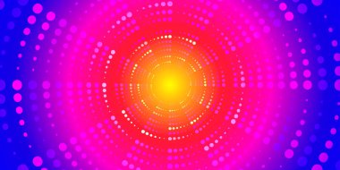 Noktalı dijital poster, radikal parti geçmişi. Dinamik afiş, gece kulübü posteri, teknoloji duvar kağıdı.