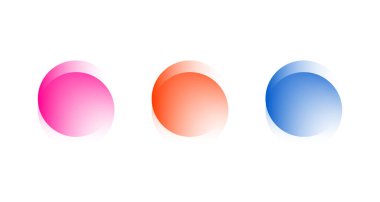 Şeffaf grafik tasarım elemanı, soyut daireler. Kurumsal kimlik için yuvarlak şekiller. Şirket logosu. Bağlı çemberlerin soyut şeffaf sembolü