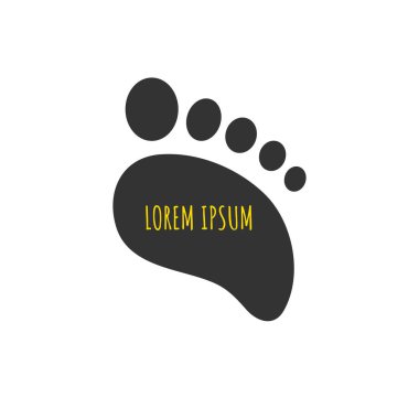 Podoloji logosu, podoloji simgesi, ayak silueti