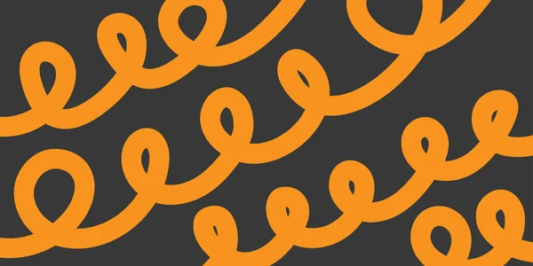 Doodle Pasta Handgetekende Spaghetti Spiraal Lijn Pasta Achtergrond Schets Vector Rechtenvrije Stockvectors