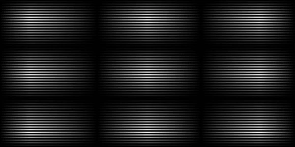 概要レーザー縞が横方向に光る背景を並べた スキャン画面 縞模様の技術的な未来的なネオンの背景 ベクターイラスト — ストックベクタ