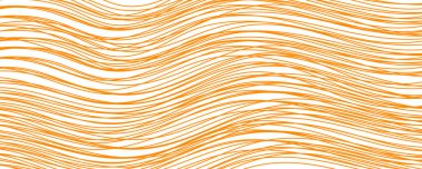 Geniş karalama makarna, soyut arka plan makarna, makarna ya da spagetti. Elle çizilmiş sarı çizgili yatay pankart