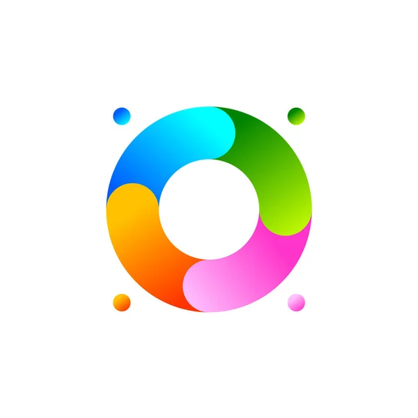 Κοινοτικό Γεωμετρικό Λογότυπο Εικονίδιο Διανύσματος Κοινοτικής Βαθμίδας Ομαδική Εργασία Έννοια — Διανυσματικό Αρχείο