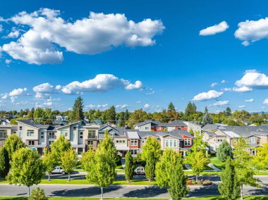 Spokane Kendall, Washington şehir merkezindeki yazlık hava manzaralı.