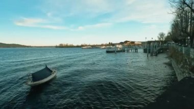 boats on the lake in north Europe