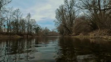 Ulusal parktaki sudaki ağaçların yansıması