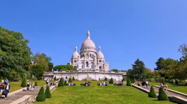 Sacre coeur bazilika şehri Paris 'te