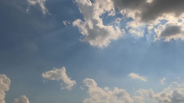 Ciel Bleu Avec Nuages — Video