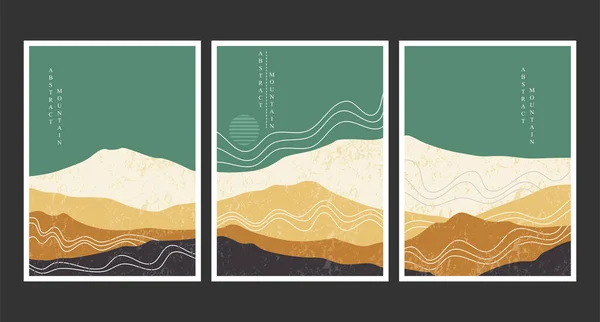 Soyut dağ resmi, soyut arkaplan, Premium Vektör