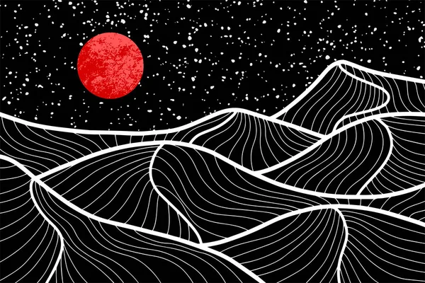 Soyut dağ resmi, soyut arkaplan, Premium Vektör