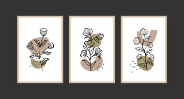 Modern boho soyut moda arka plan tasarımı.