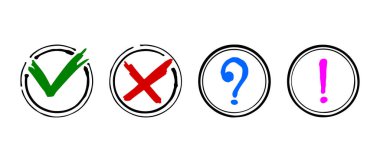 Zaman işliyor. İşaretleme simgesi Tamam ve hayır